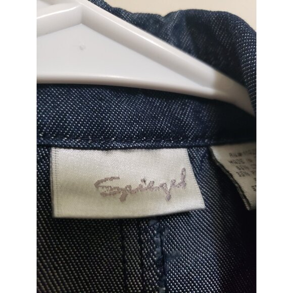 Vtg Spiegel Womens Pants 6 Blazer 10 Outfit Set Blue Denim Look Business Casual - Picture 4 of 11